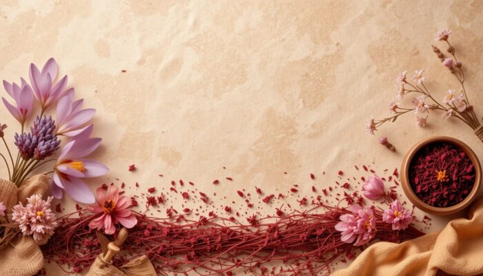 Kashmiri Saffron Fields in Pampore